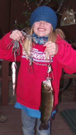 10 year-old fisher with 17 inch trout